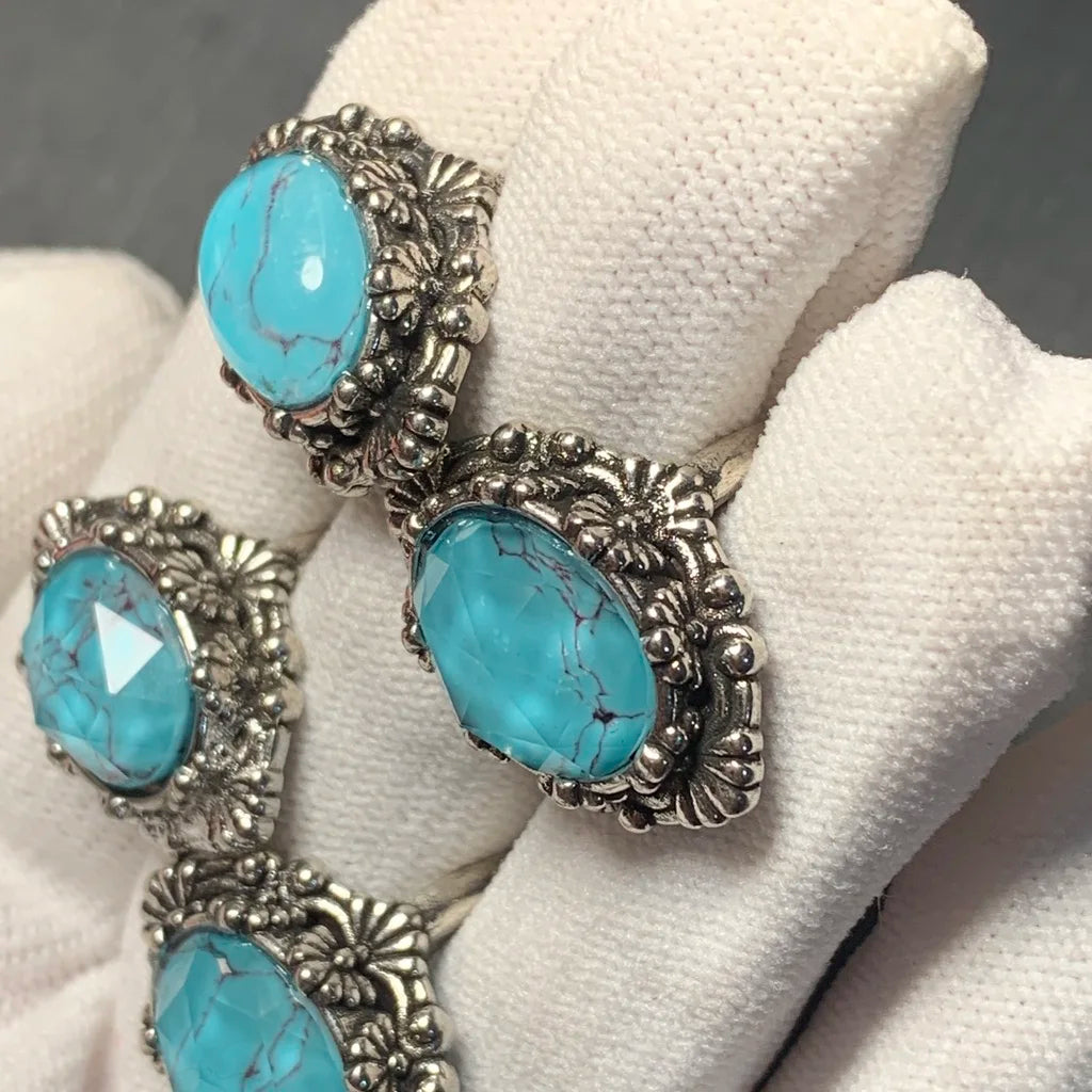 Captivating Huge Natural Turquoise Ring Adjustable