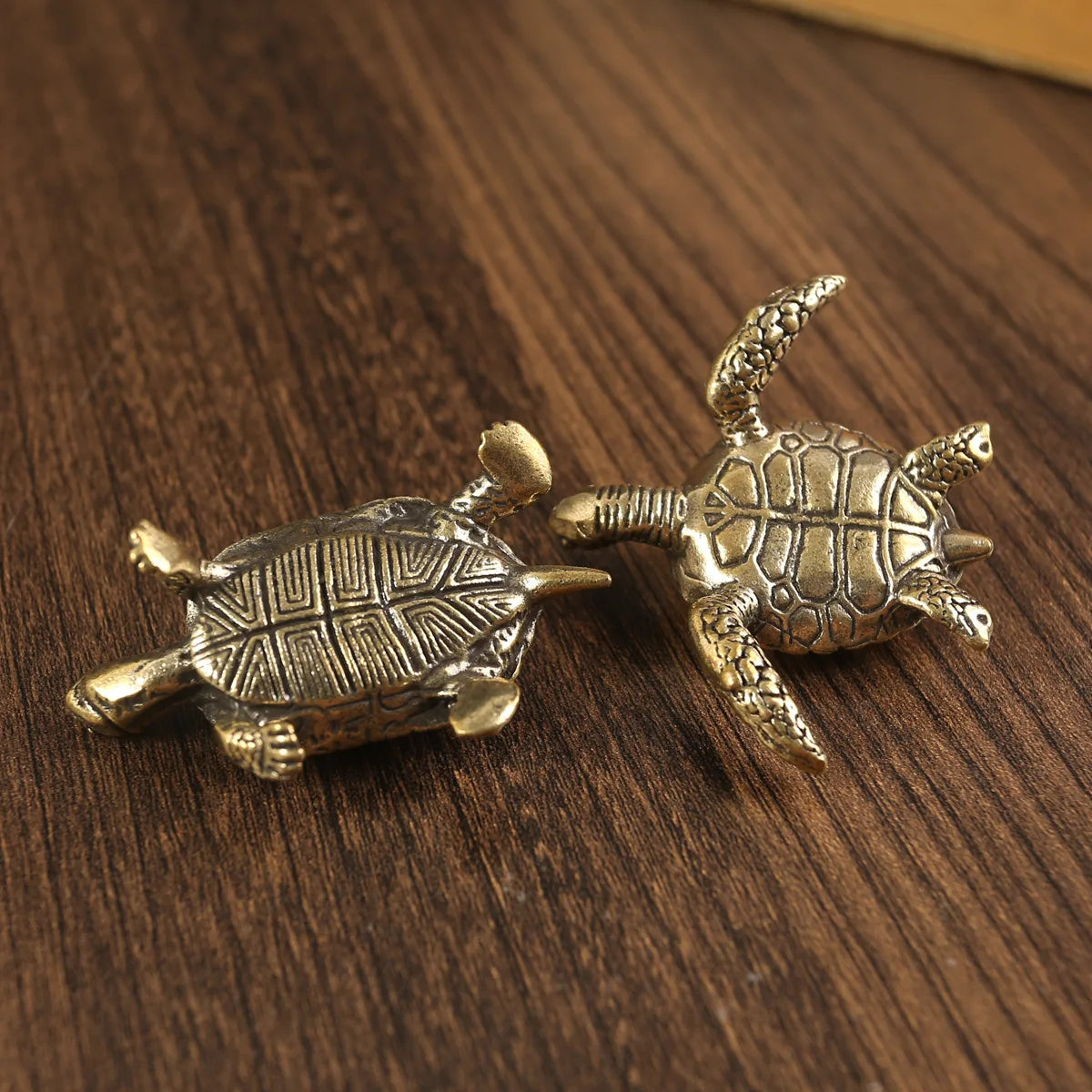 Pure Brass Miniature Turtle Figurines
