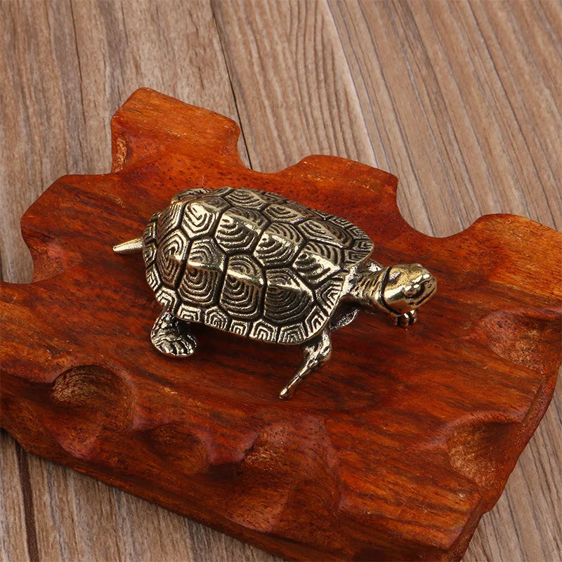 Pure Brass Miniature Turtle Figurines