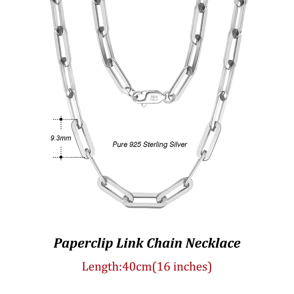 Paperclip Necklace in Sterling Silver