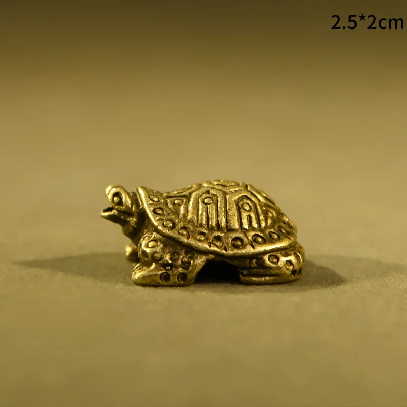 Pure Brass Miniature Turtle Figurines