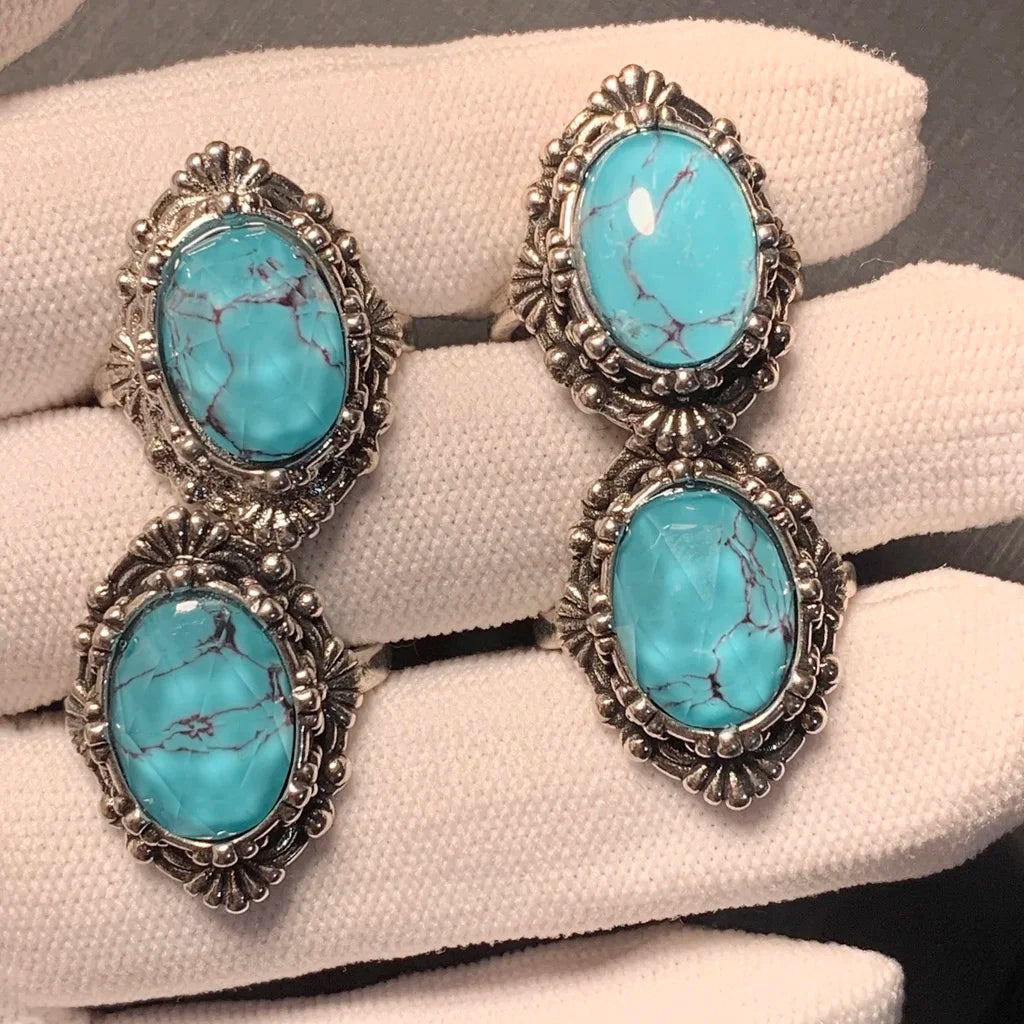 Captivating Huge Natural Turquoise Ring Adjustable