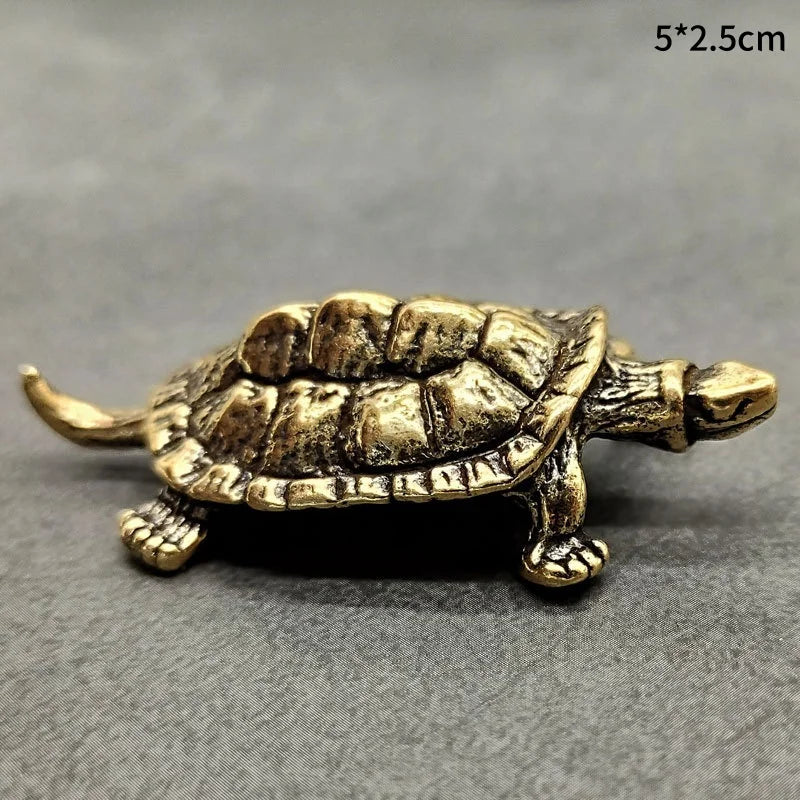 Pure Brass Miniature Turtle Figurines