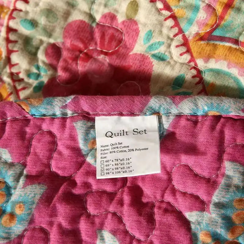 Cotton Quilted Bedding Set