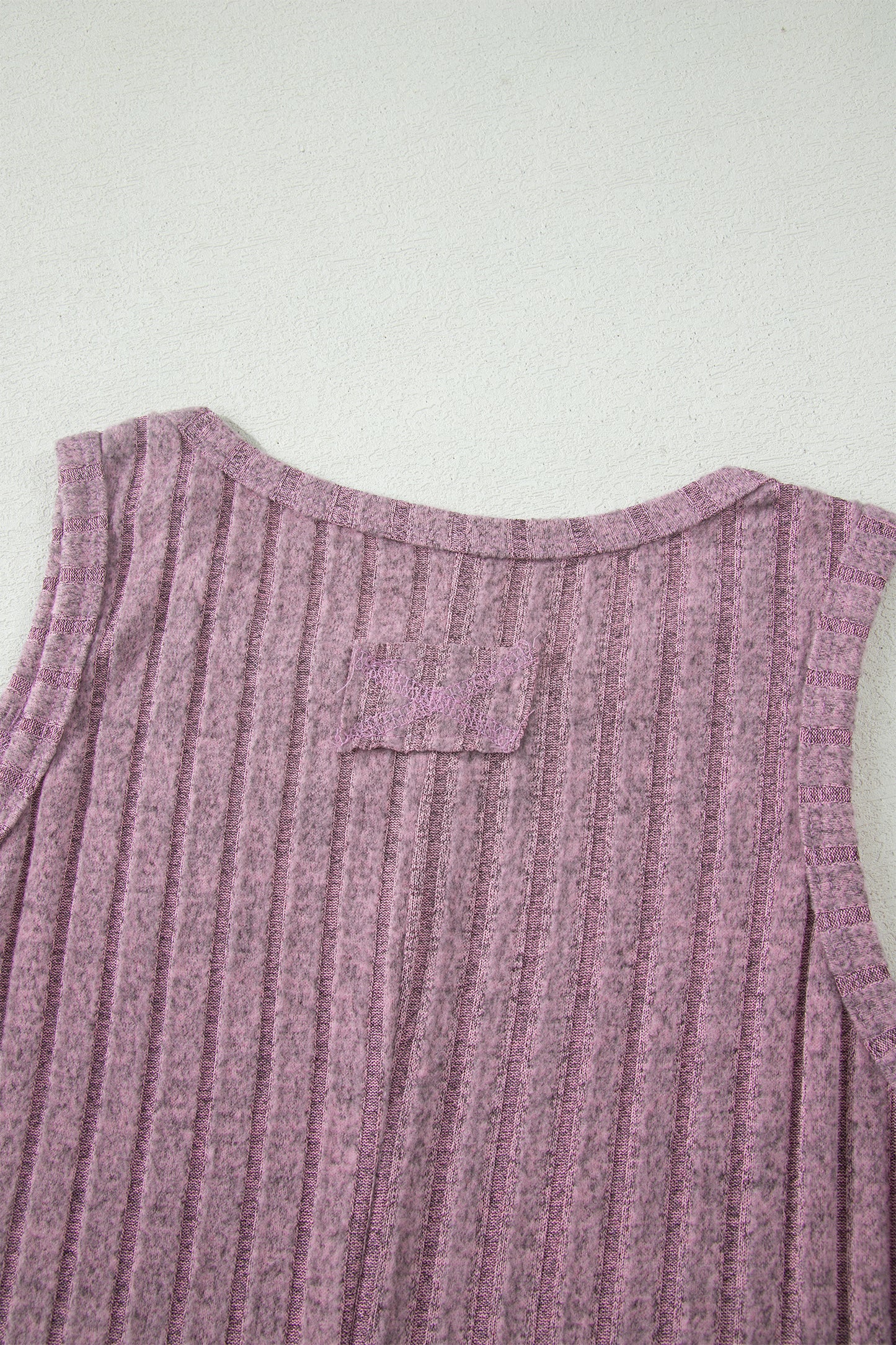 Camel Slim Ribbed Mineral Wash Tank Top