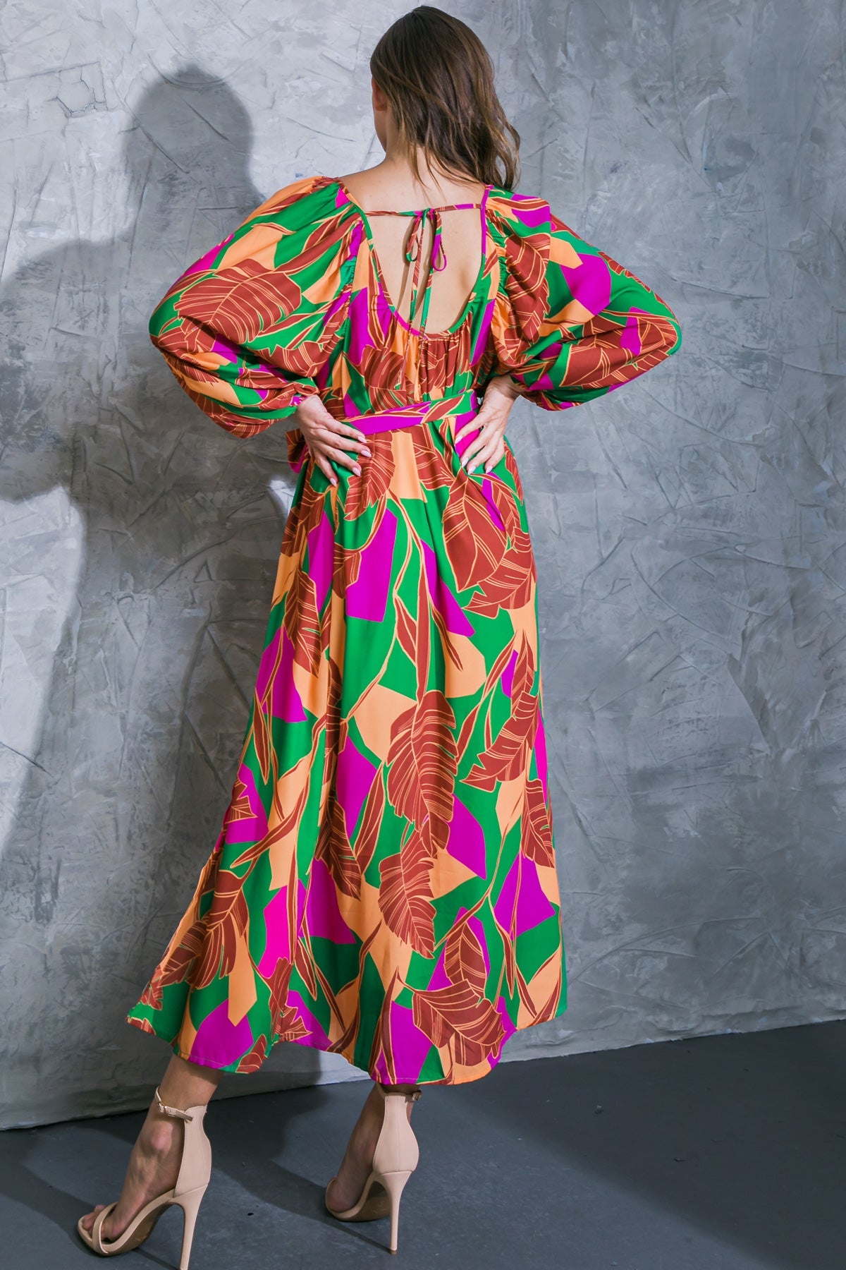 Cue the Chic Woven Midi Dress