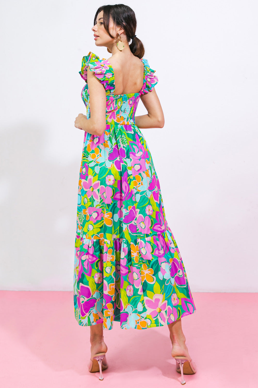 Love Haze Woven Midi Dress