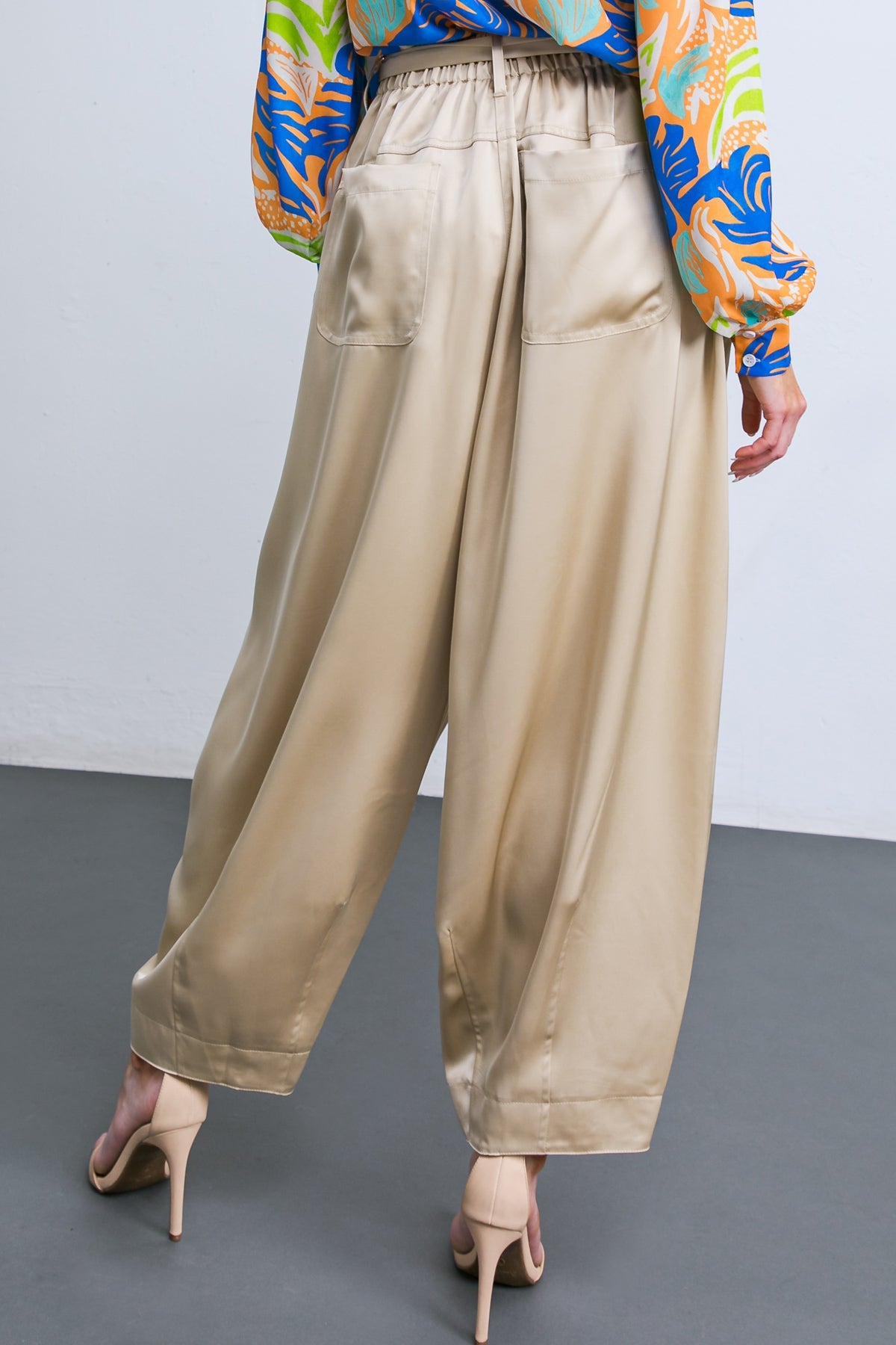 Powerful Charm Woven Satin Pants