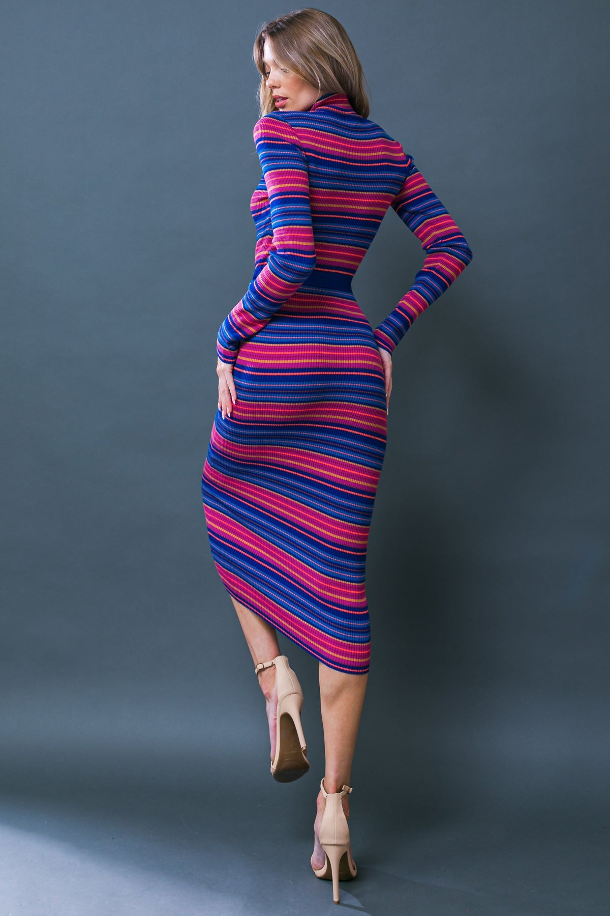 Noteworthy Shine Sweater Midi Dress