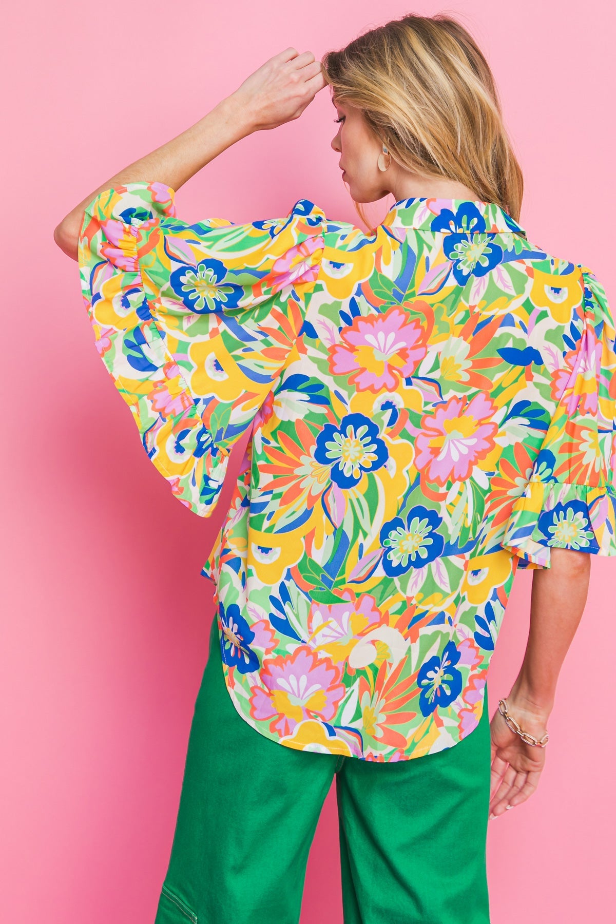 Garden Party Vibes Woven Top