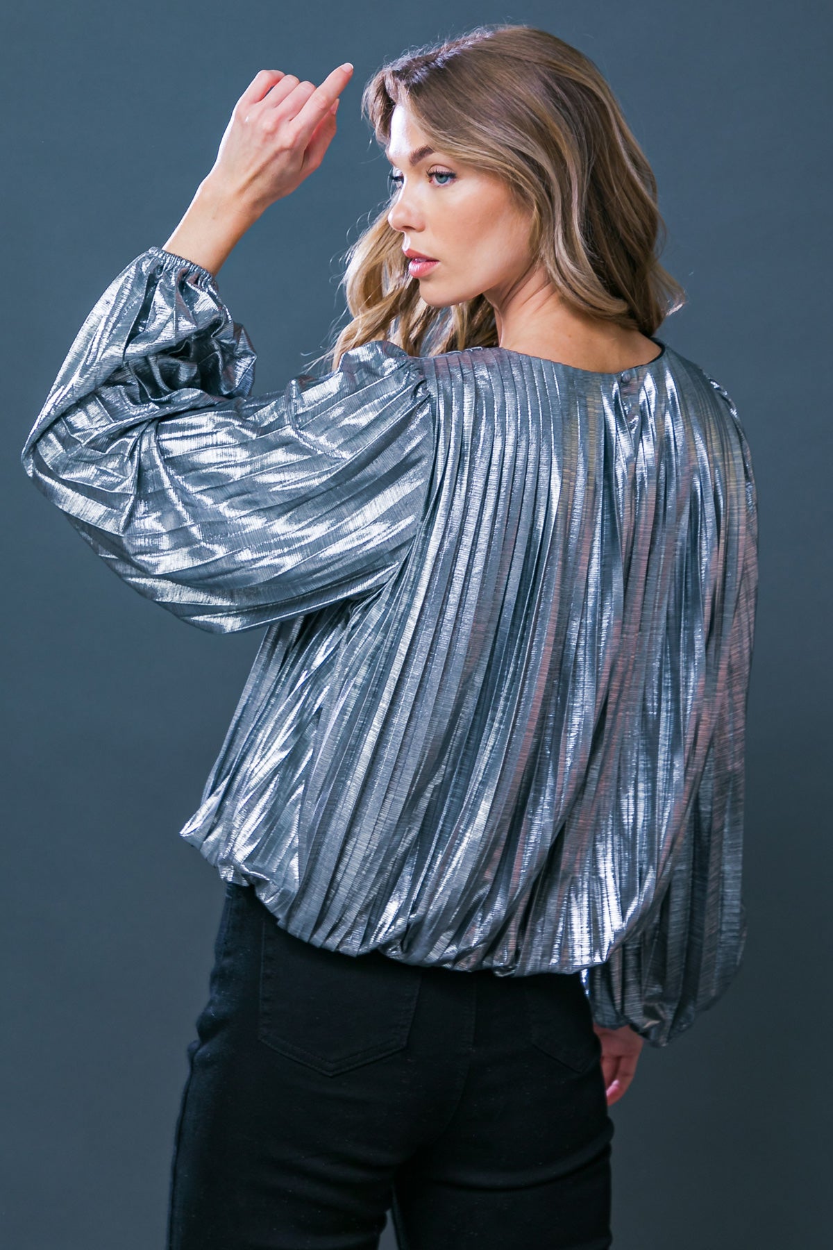 Key It Down Woven Top