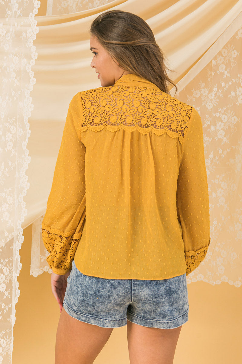 Stay Ahead Peasant Top