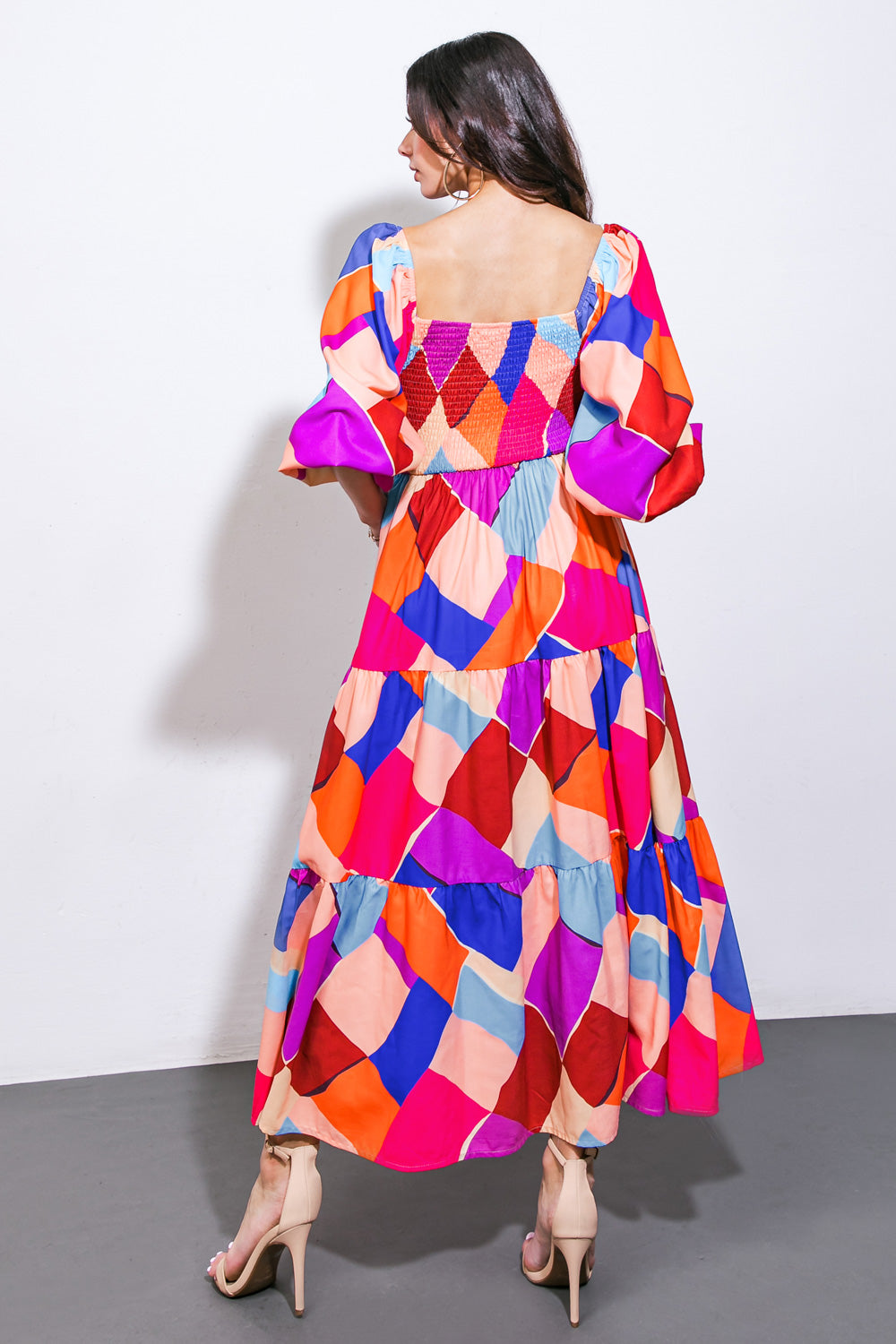 Pulling Heartstrings Woven Midi Dress