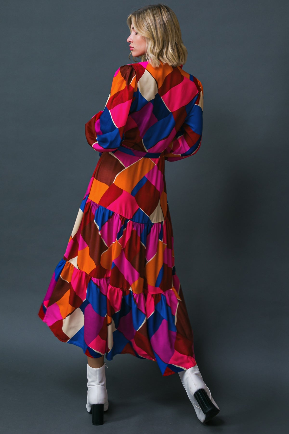 Wise Woman Woven Midi Dress