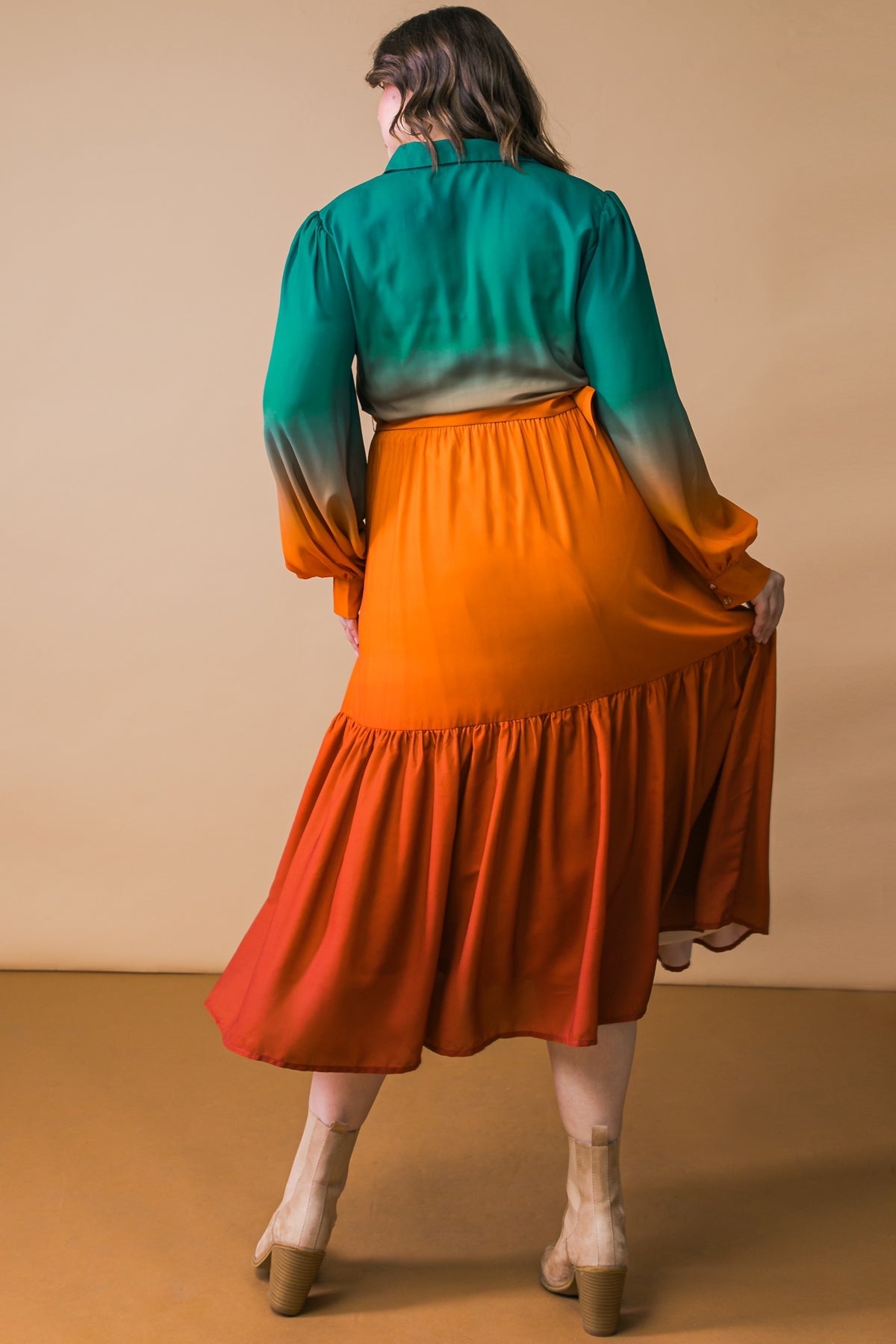 Show Stopper Woven Midi Dress