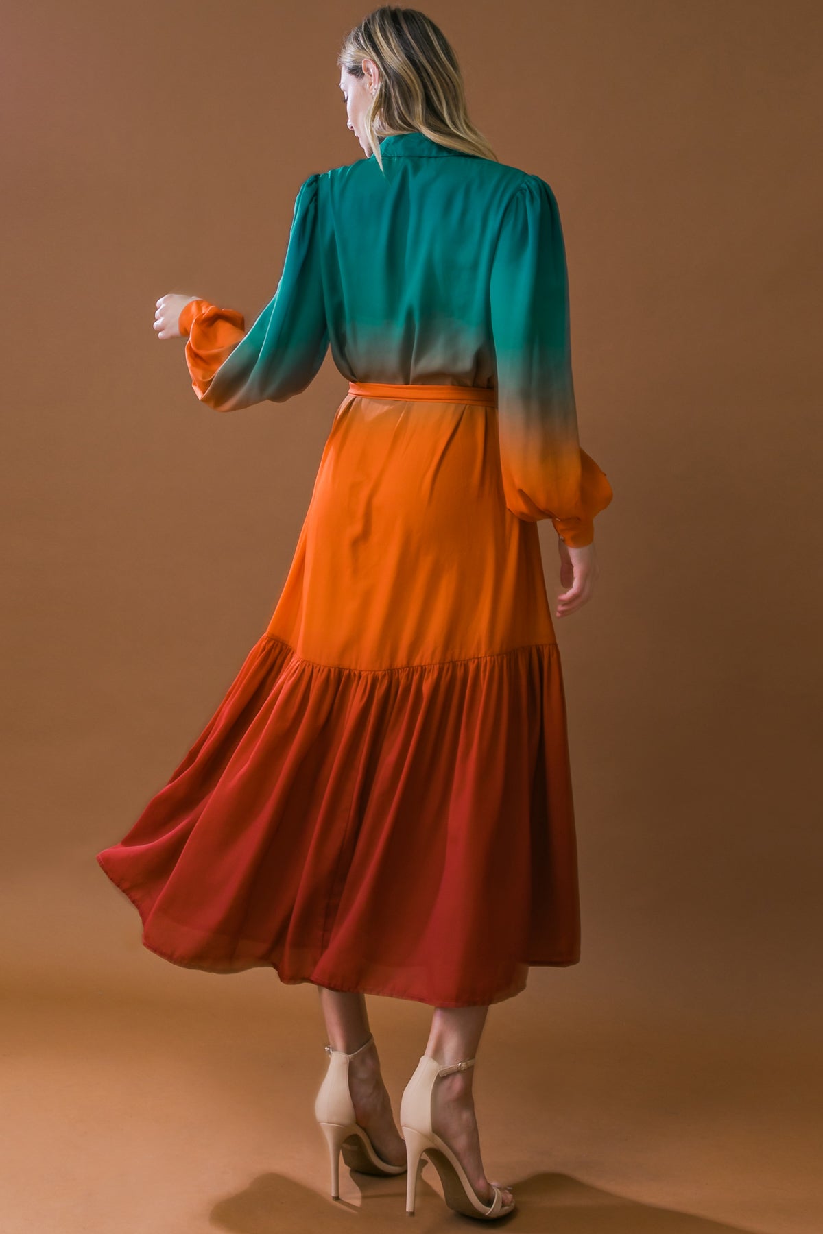 Show Stopper Woven Midi Dress