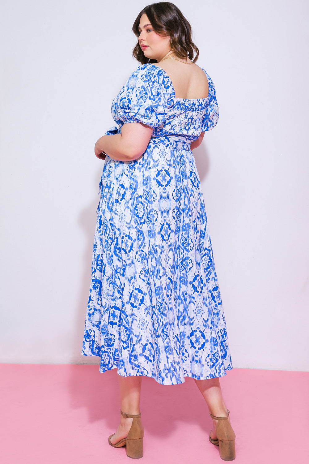 Gotta Get Going Woven Midi Dress