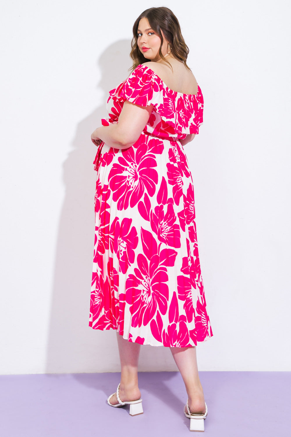 Love Script Woven Midi Dress