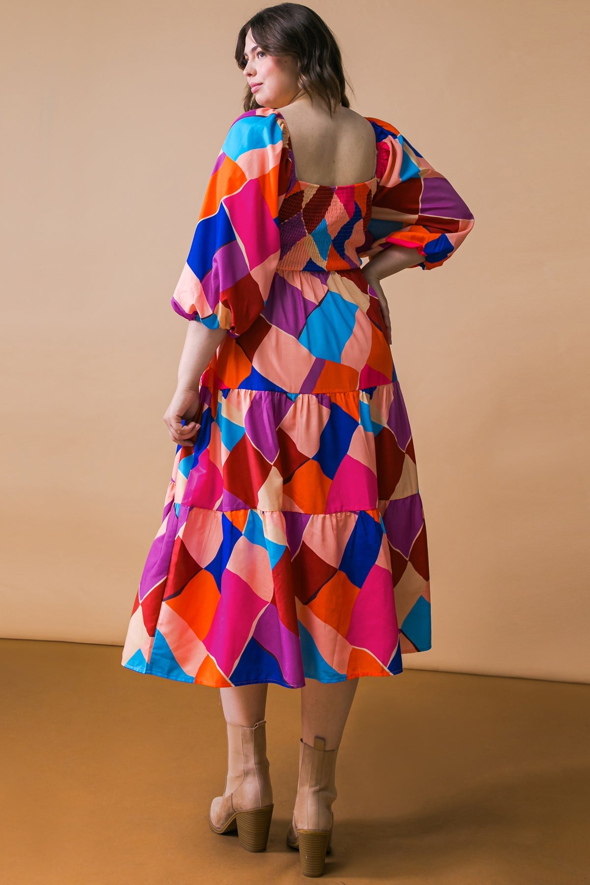 Pulling Heartstrings Woven Midi Dress