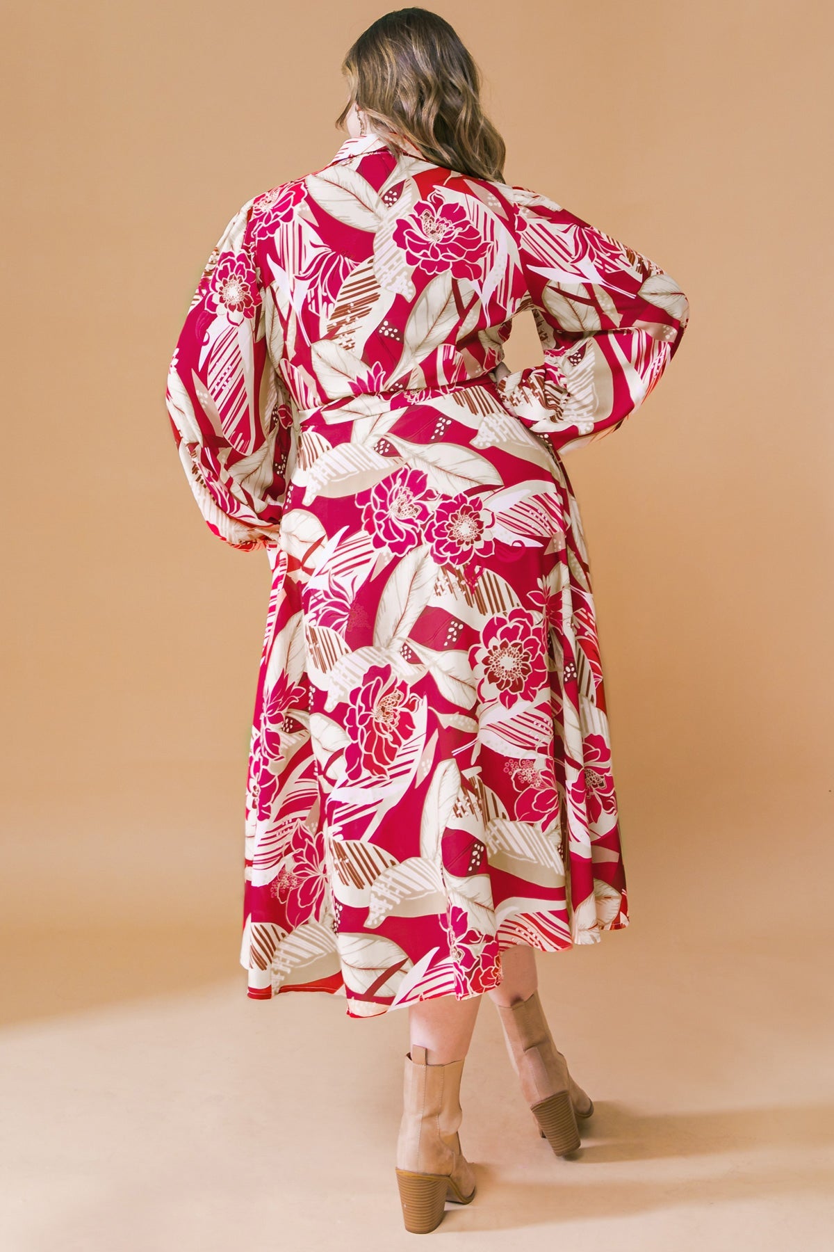 Heart of Woven Midi Dress