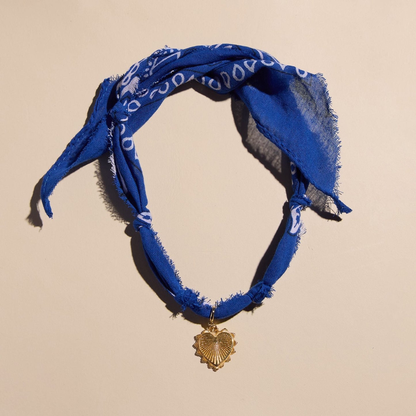 Blue Bandana Necklace