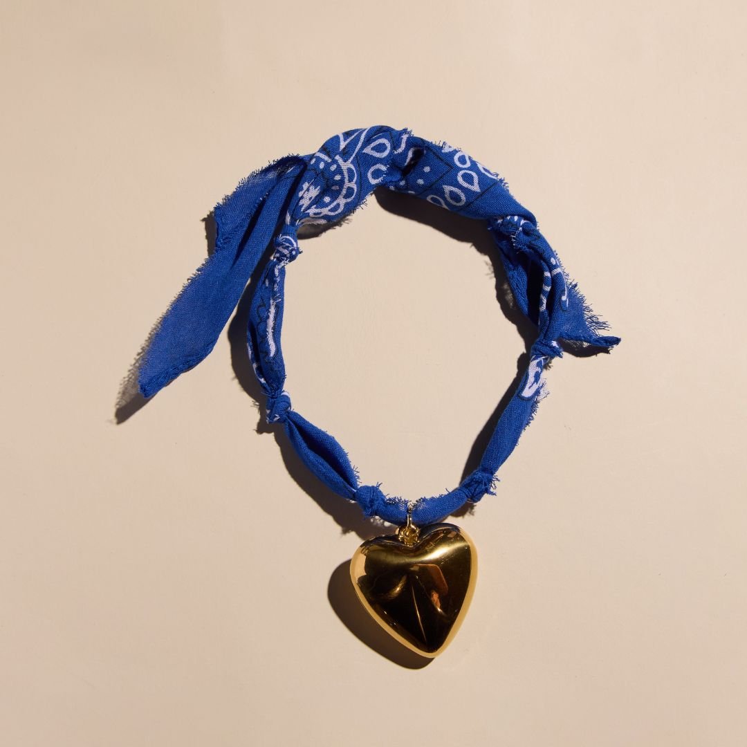Blue Bandana Necklace