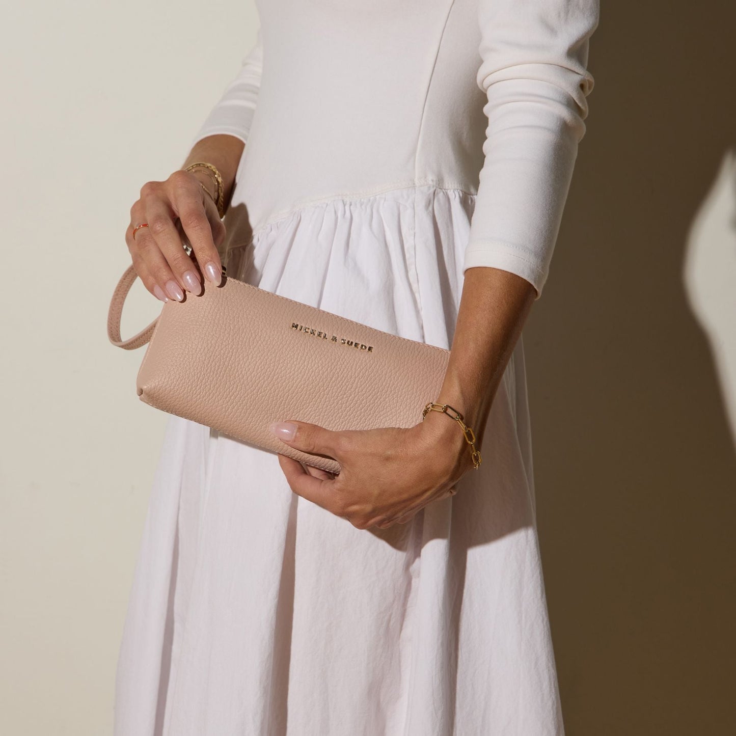 Blush Essential Wristlet Pouch