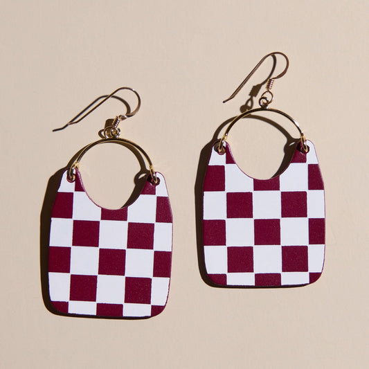 Burgundy Checkmate Charlies