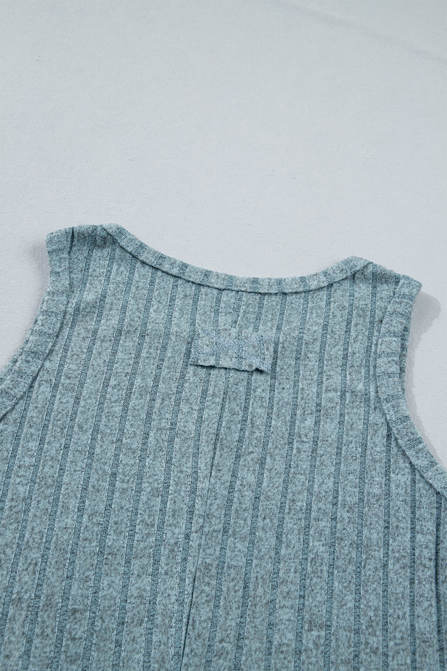Camel Slim Ribbed Mineral Wash Tank Top