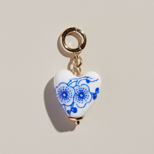 Ceramic Heart Charm