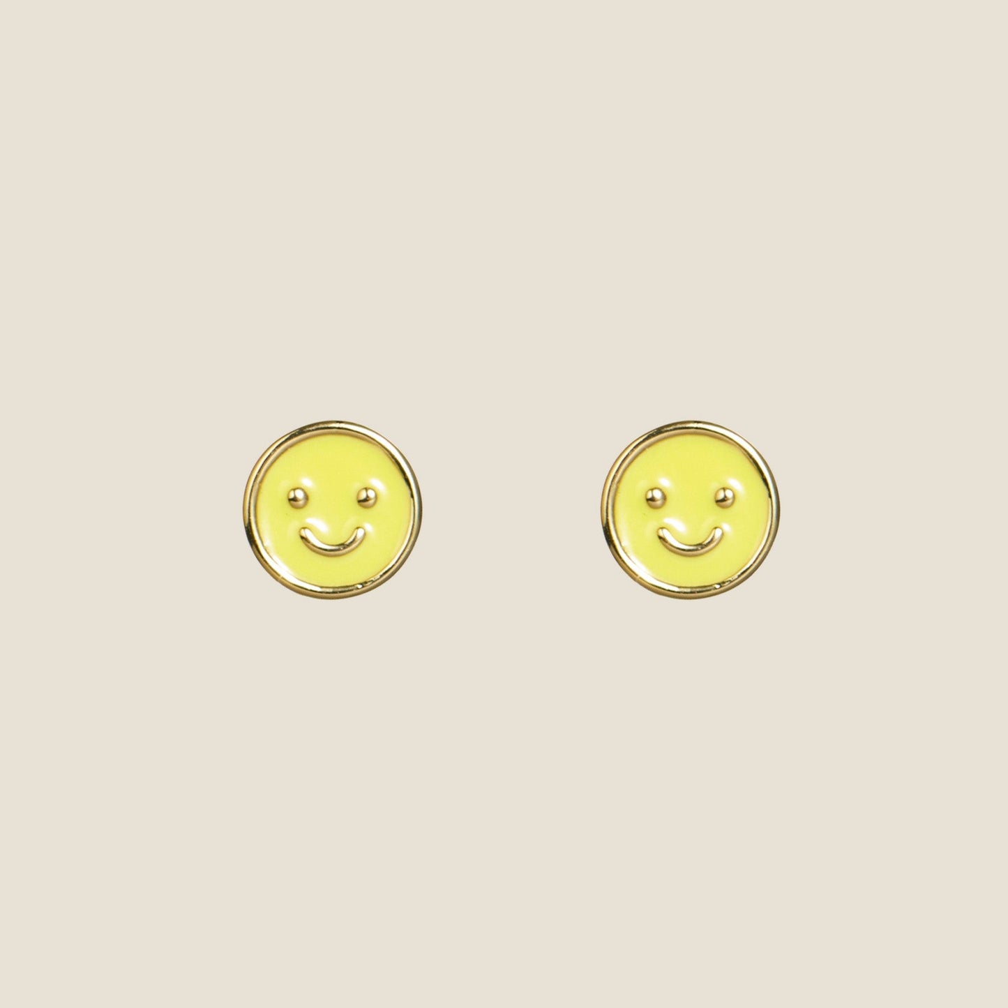 Citron Smiley Studs