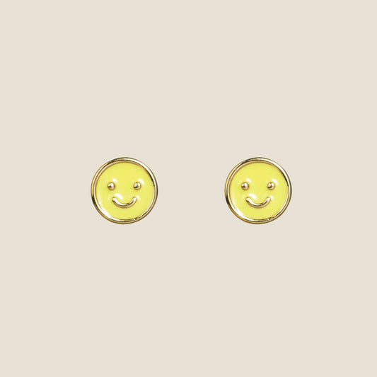 Citron Smiley Studs