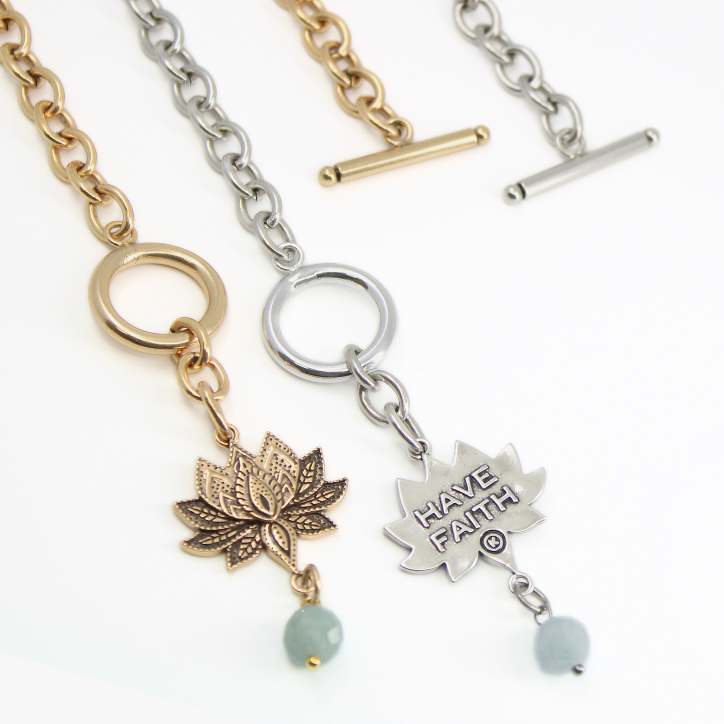Have Faith Lotus Choker Necklace