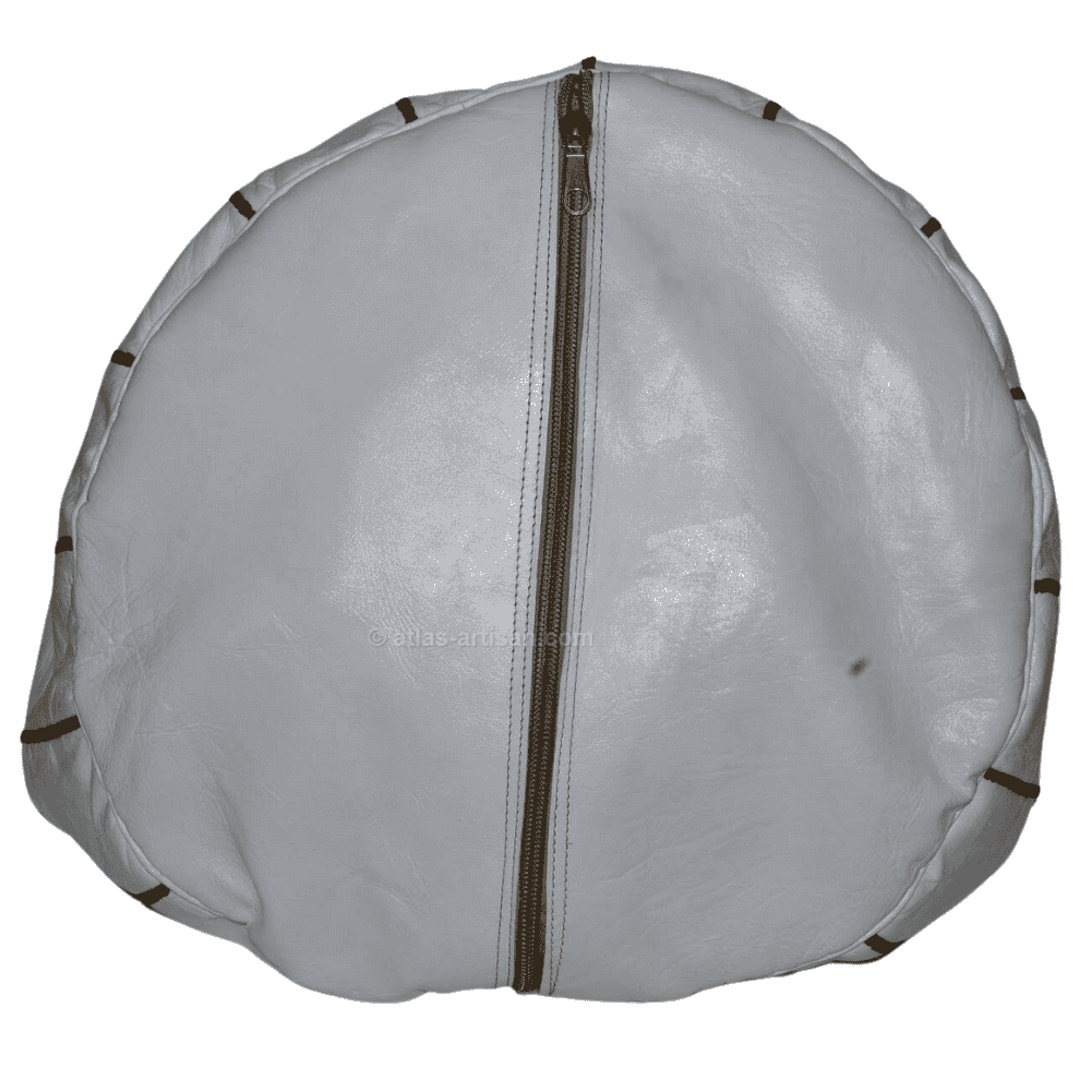Leather Pouf Ottoman