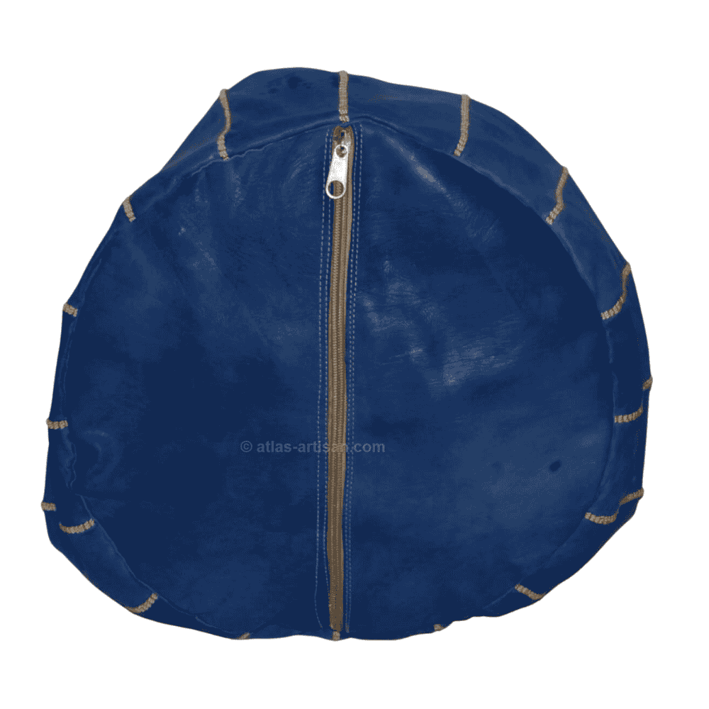 Leather Pouf Ottoman