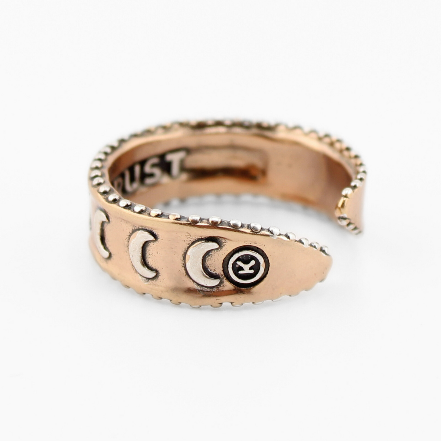 Trust Moon Phase Adjustable Ring