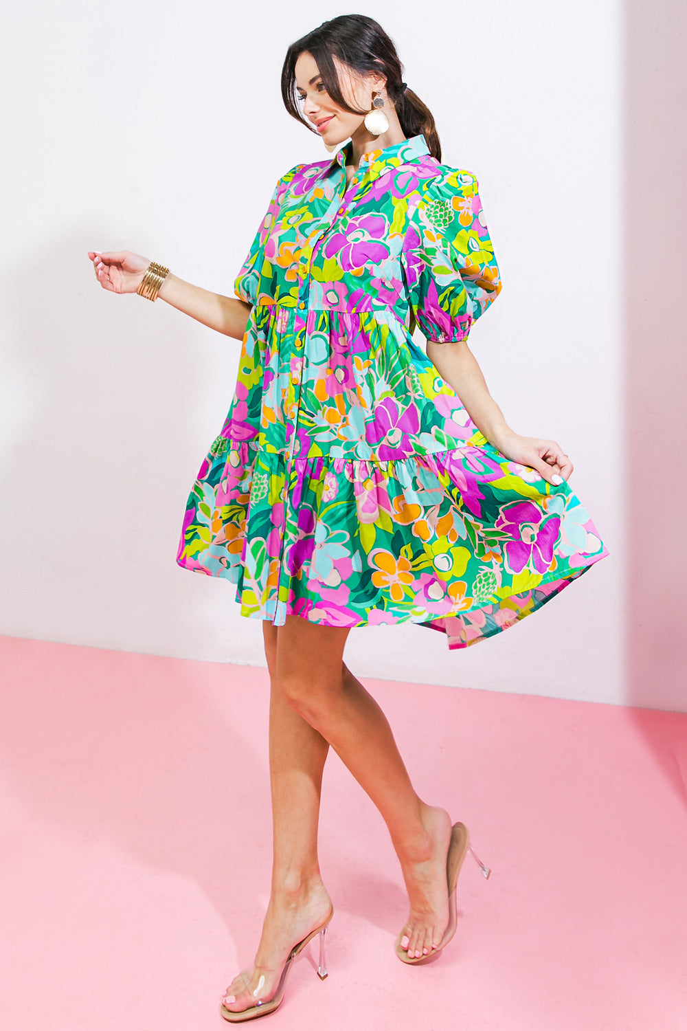 Contain the Sun Poplin Mini Dress