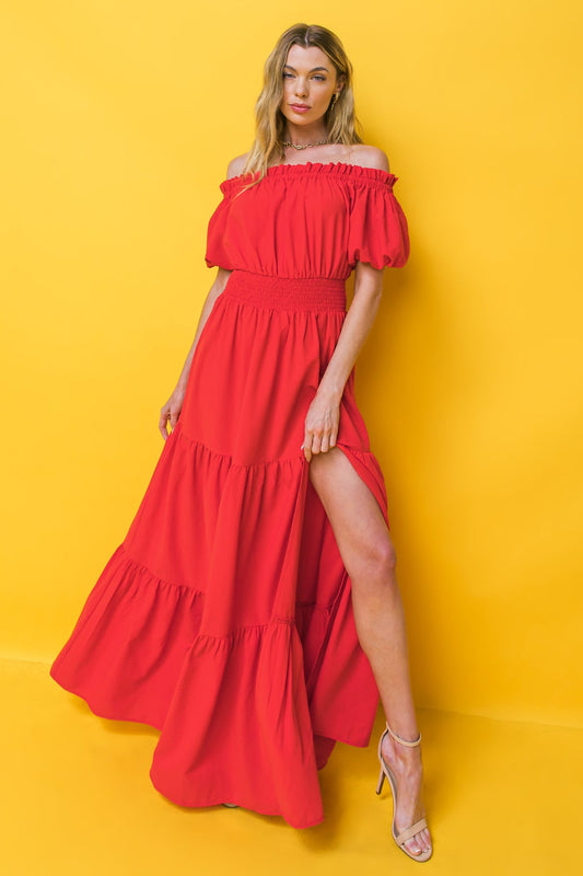 Out in the Country Woven Maxi Dress