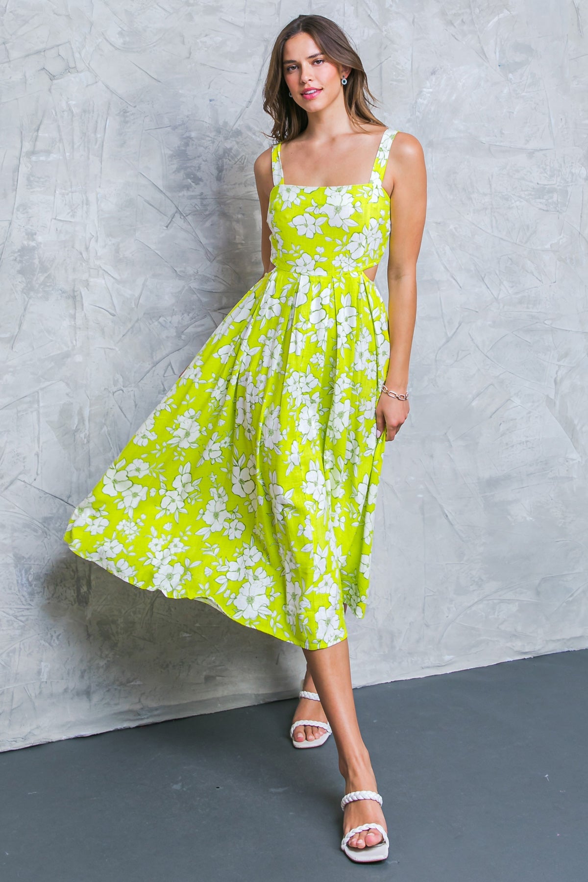 Perfectly Adored Woven Midi Dress