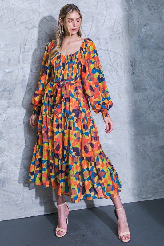 Meadow Dance Wanderer Woven Midi Dress