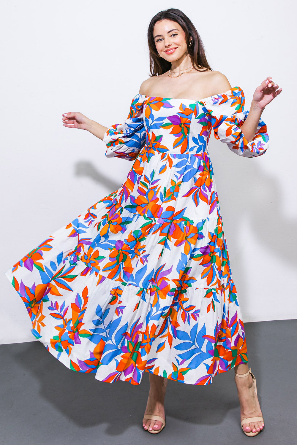 Feeling Optimistic Woven Midi Dress