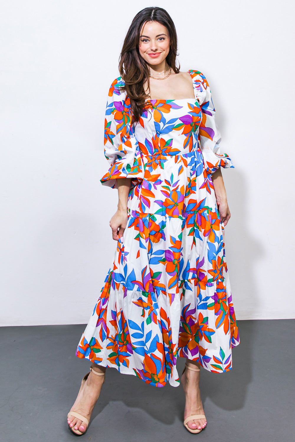 Feeling Optimistic Woven Midi Dress