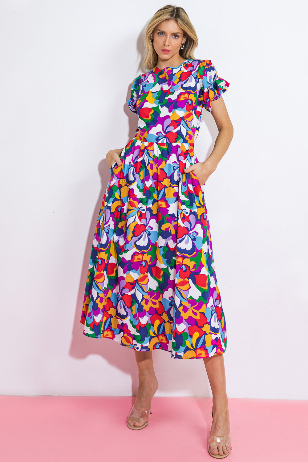 Let Me Adore You Woven Midi Dress