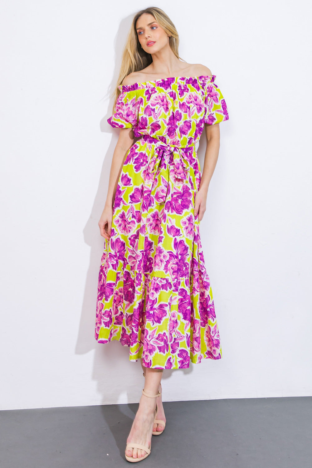 I'm in Charge Woven Midi Dress