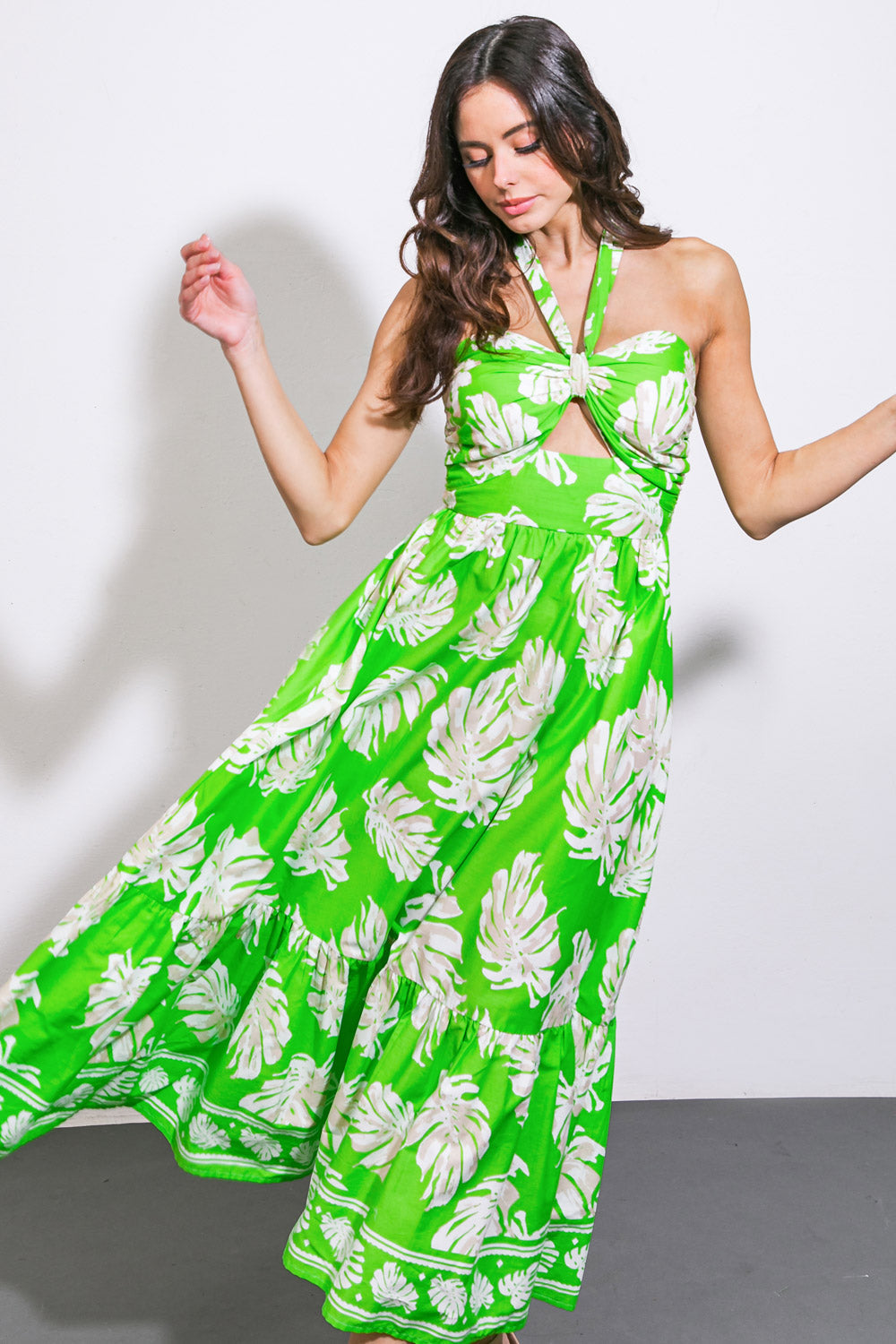 Cause A Scene Woven Midi Dress