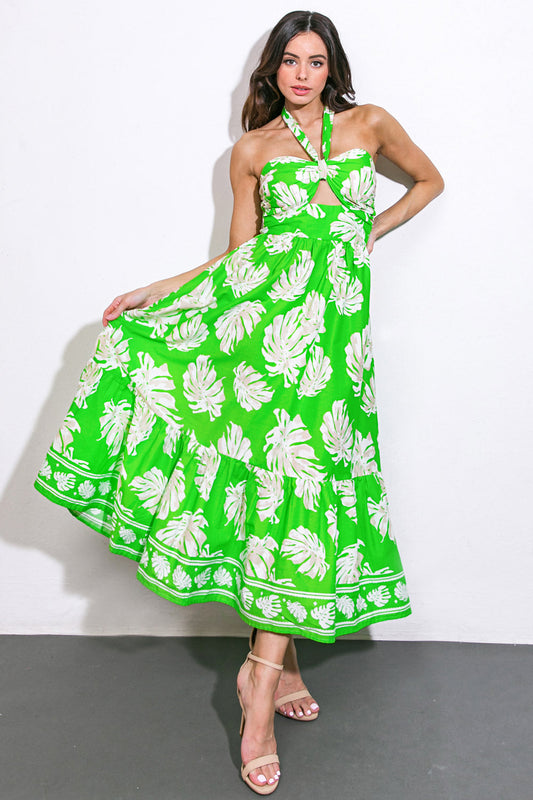 Cause A Scene Woven Midi Dress