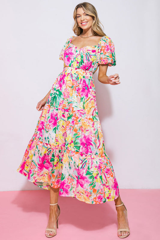It Starts Now Woven Midi Dress