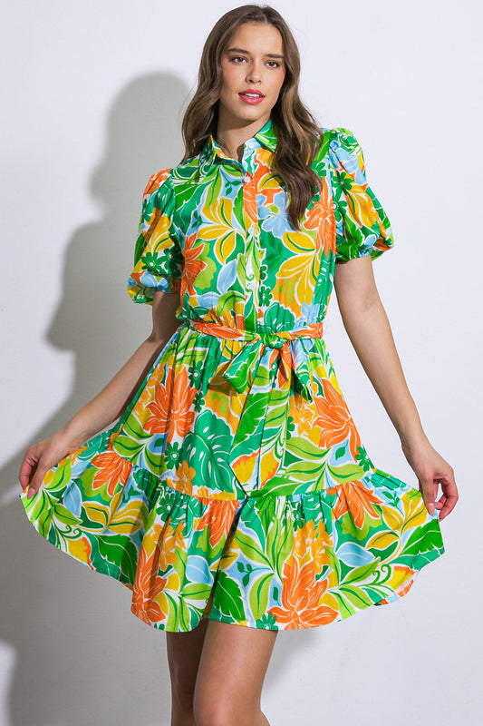 End Game Woven Mini Dress