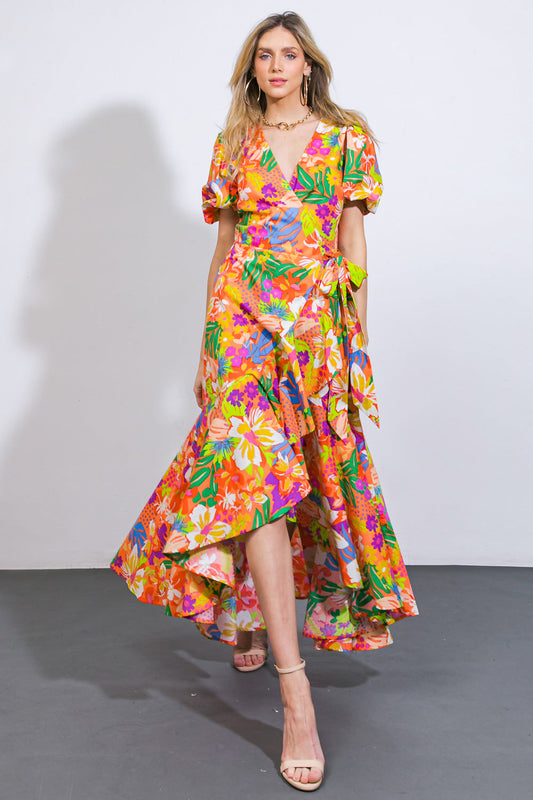 Garden of Life Woven Midi Dress