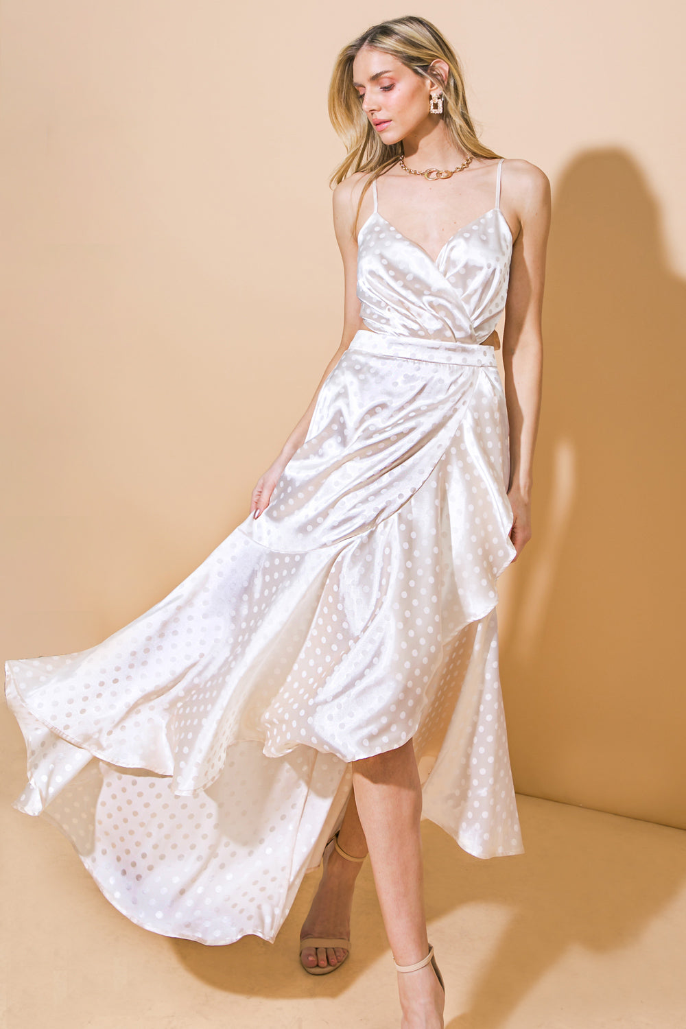 Poetry Of The Heart Woven Midi Dress
